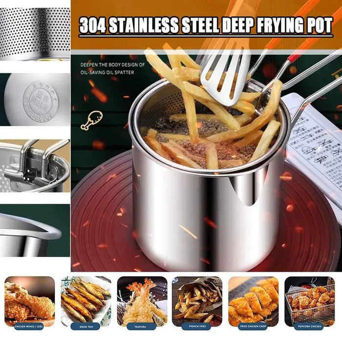 Stainless Steel Deep Fryer Frying Pot